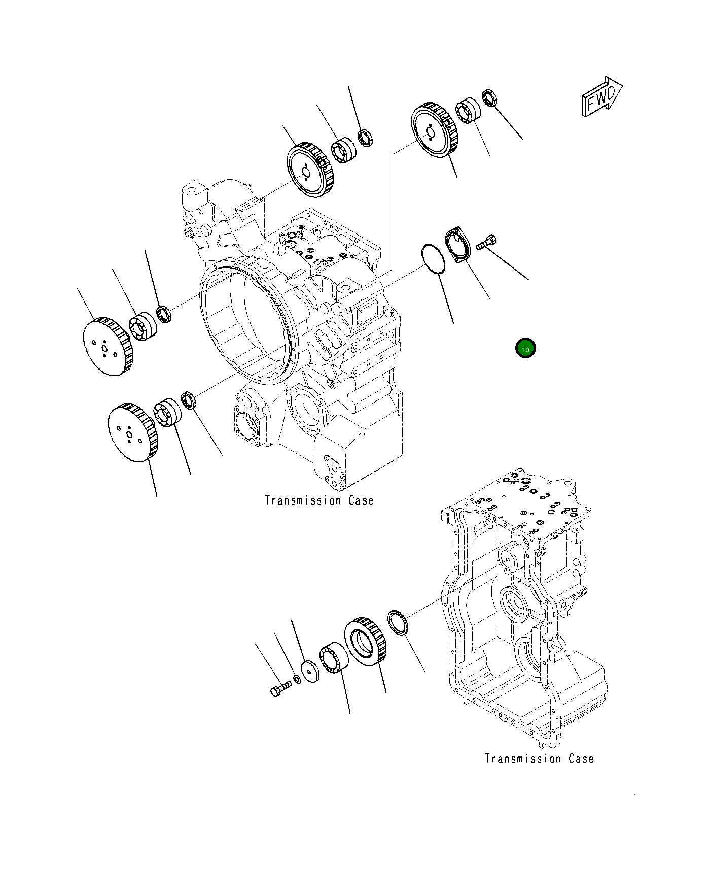 Крышка 234-15-83230 Komatsu