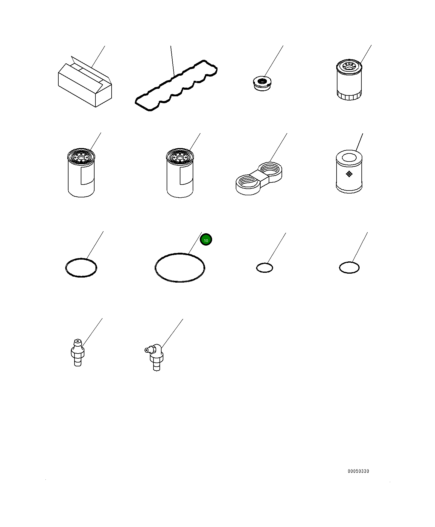 Кольцо уплотнительное (O-Ring) 0700015195 Komatsu