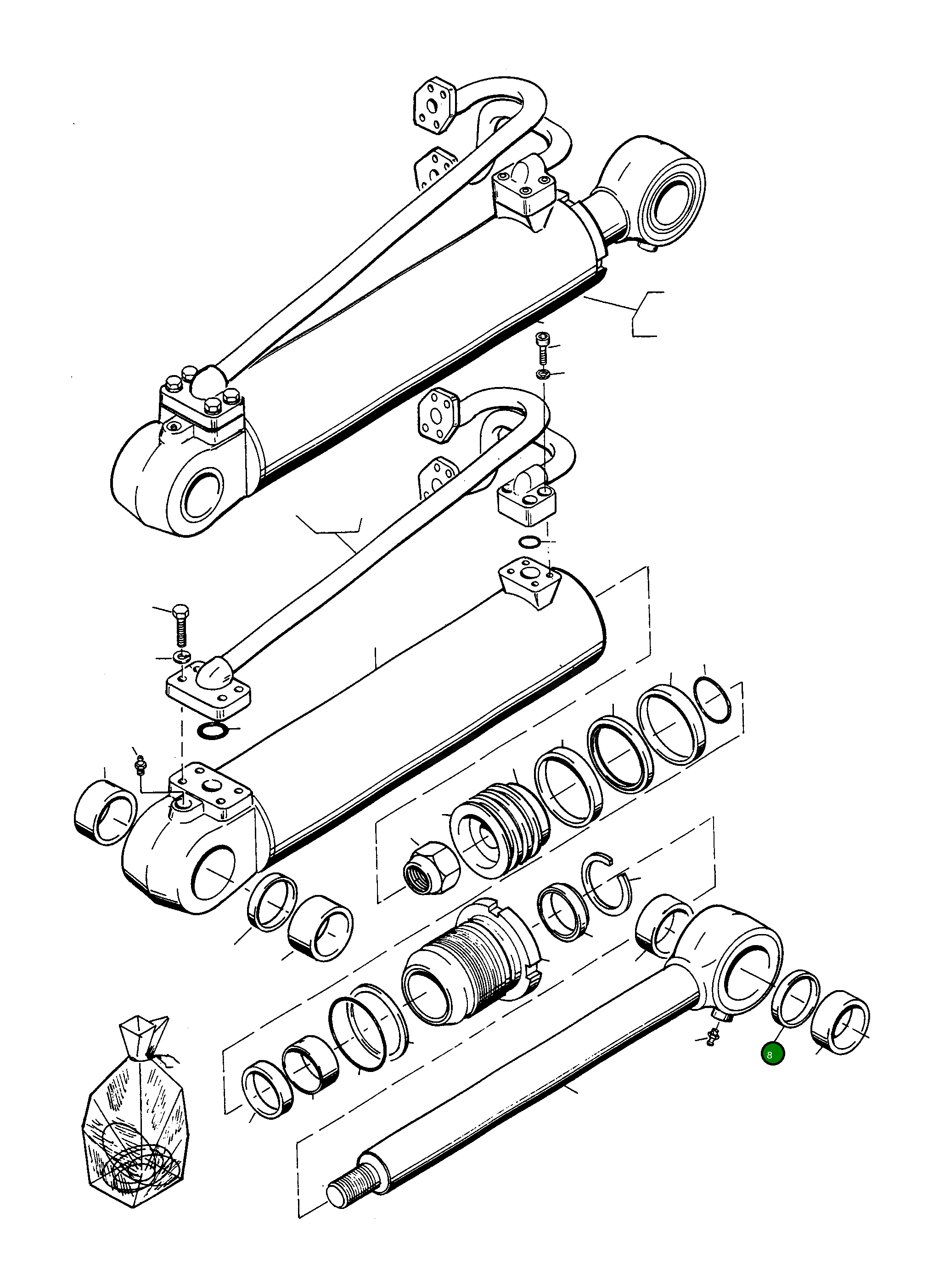 Кольцо 4911354M1 Komatsu