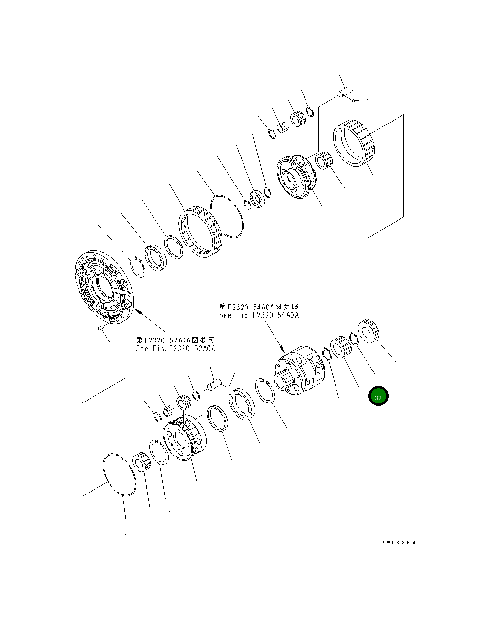 Кольцо 14X-15-29540 Komatsu