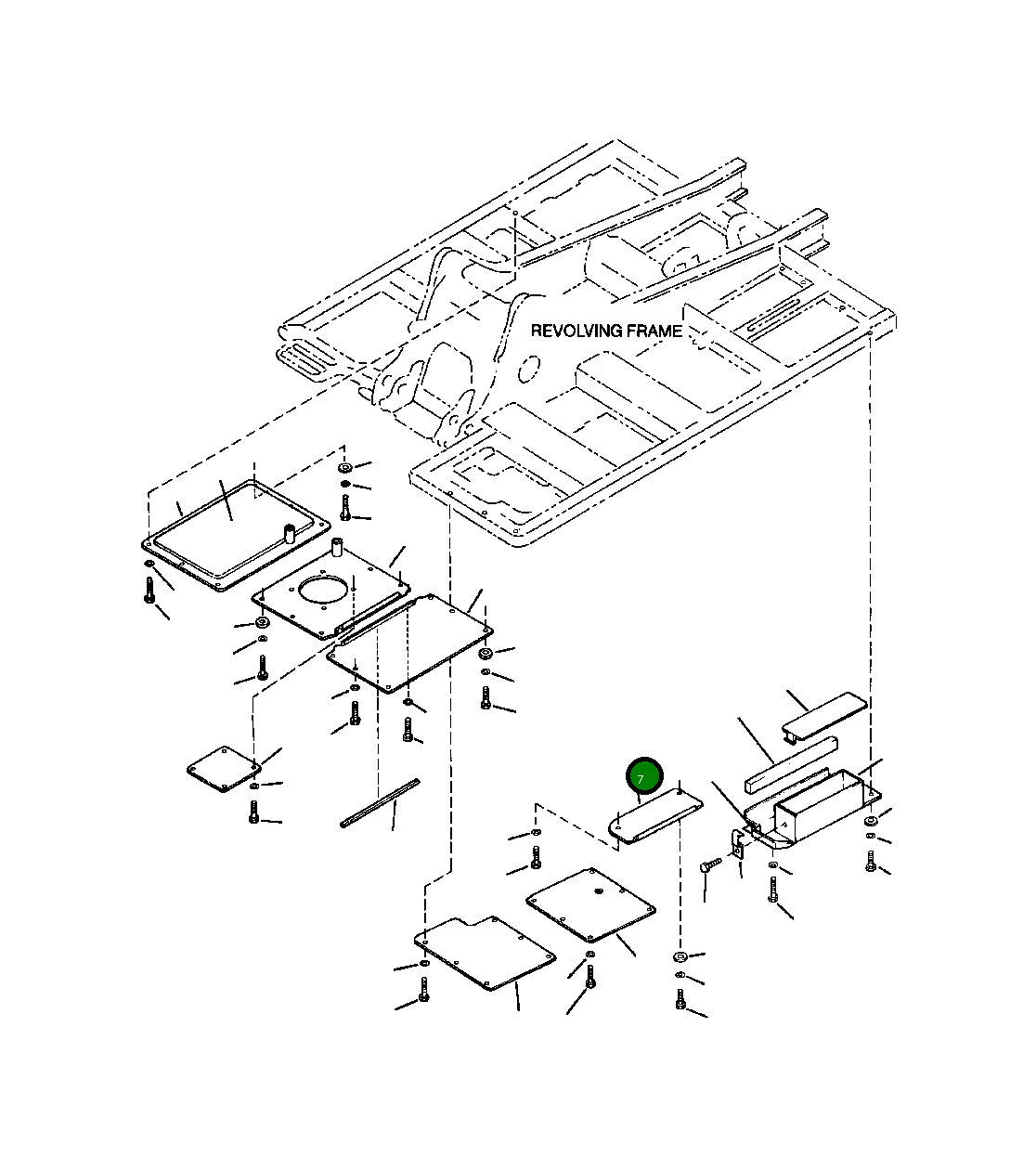 Крышка 20Y-54-28532  Komatsu