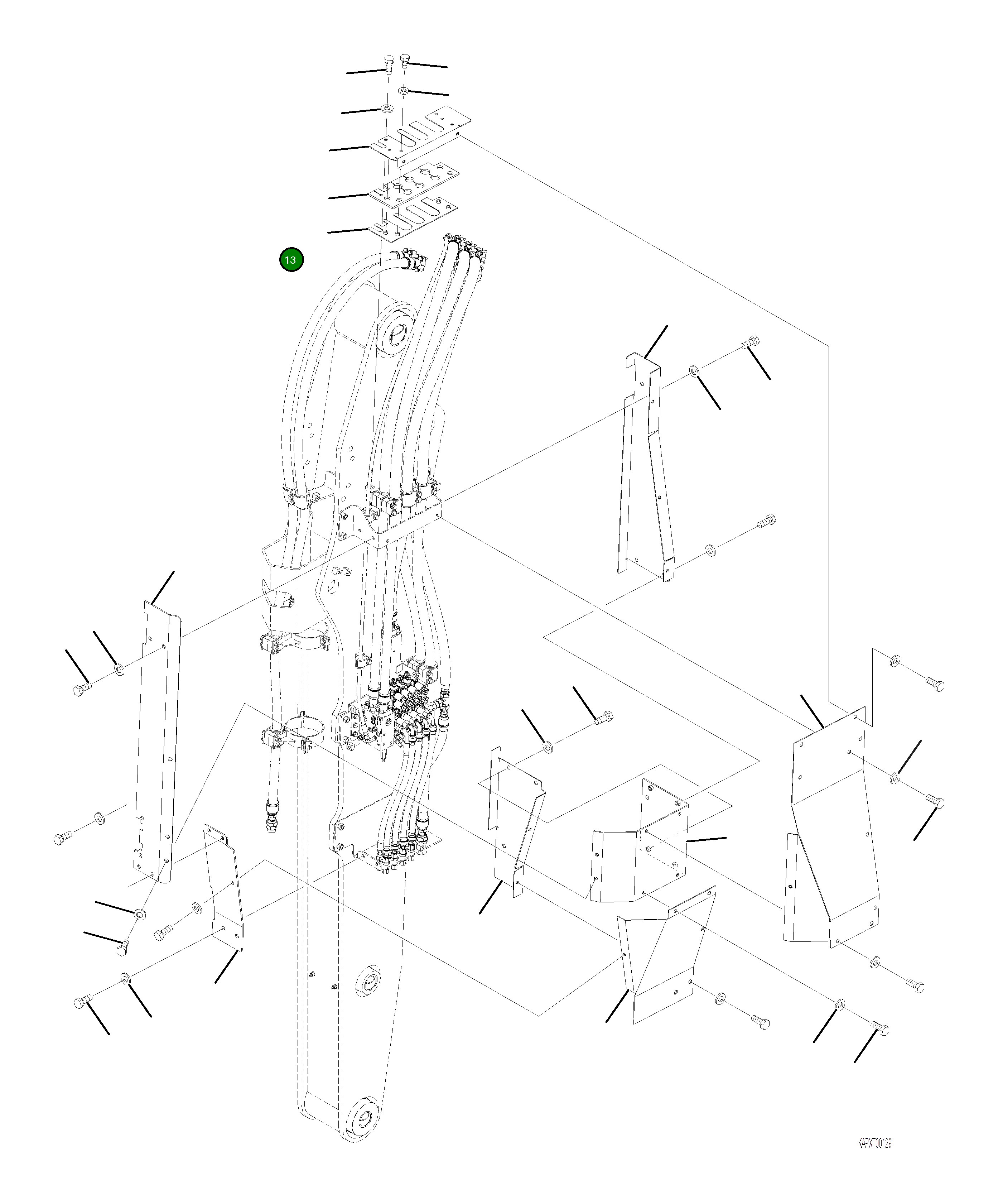 Крышка 4A1-70-21591  Komatsu