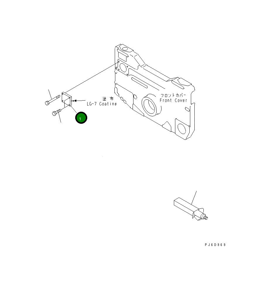 Крышка 6215-21-1880  Komatsu