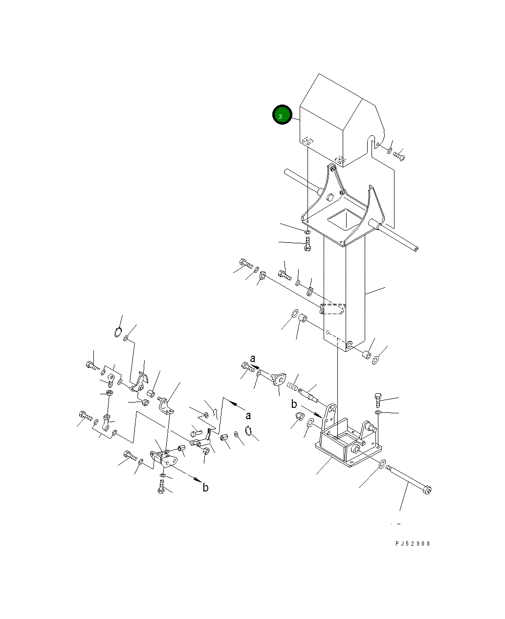 Крышка 23E-43-18760  Komatsu