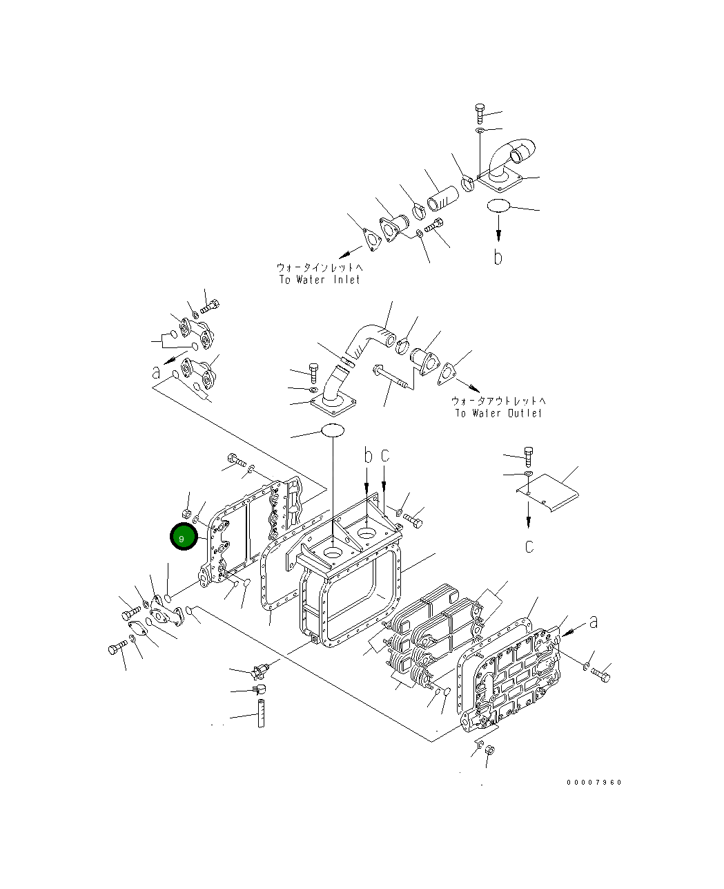 Крышка 196-03-13120  Komatsu