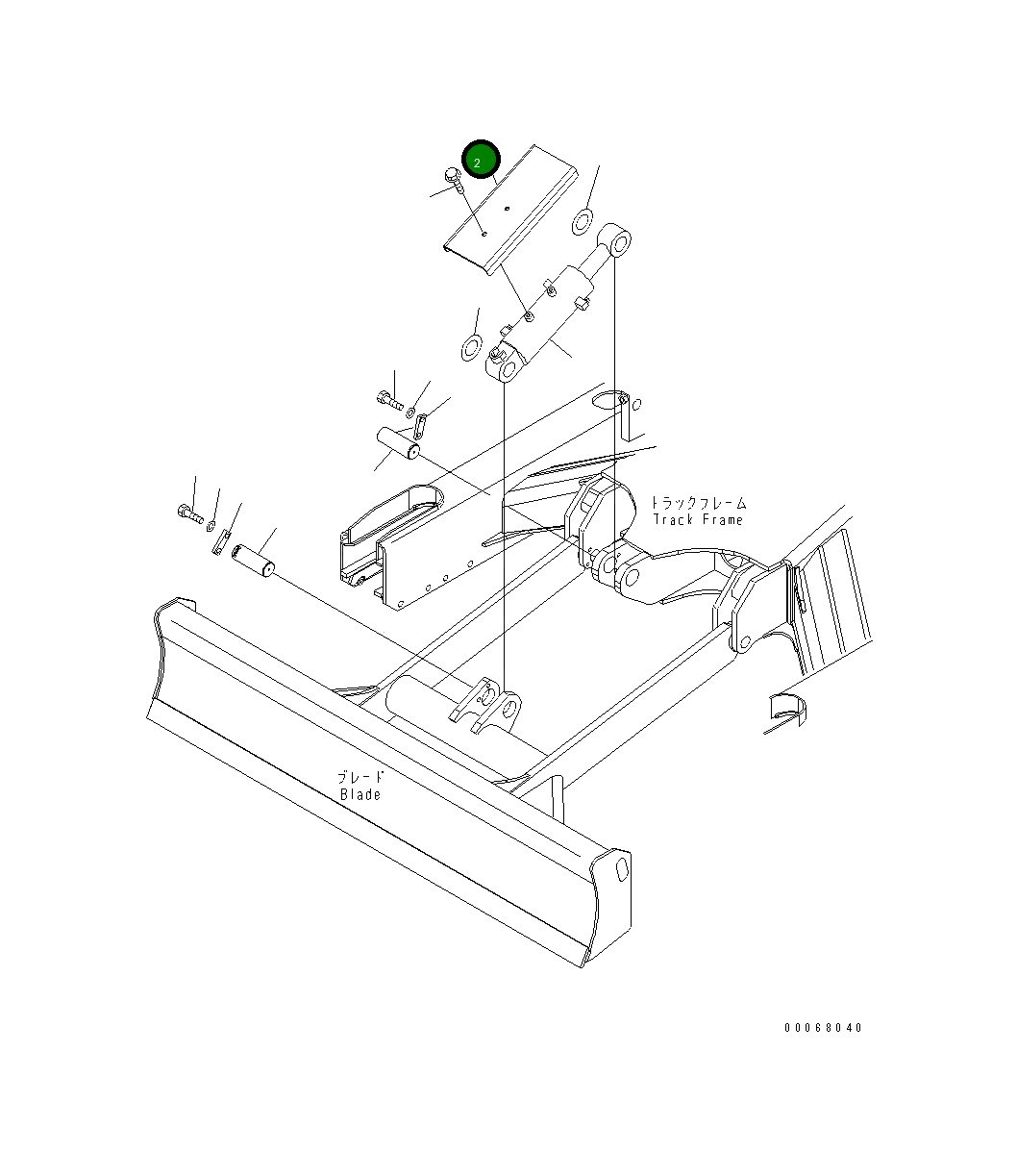 Крышка 22F-71-31220 Komatsu