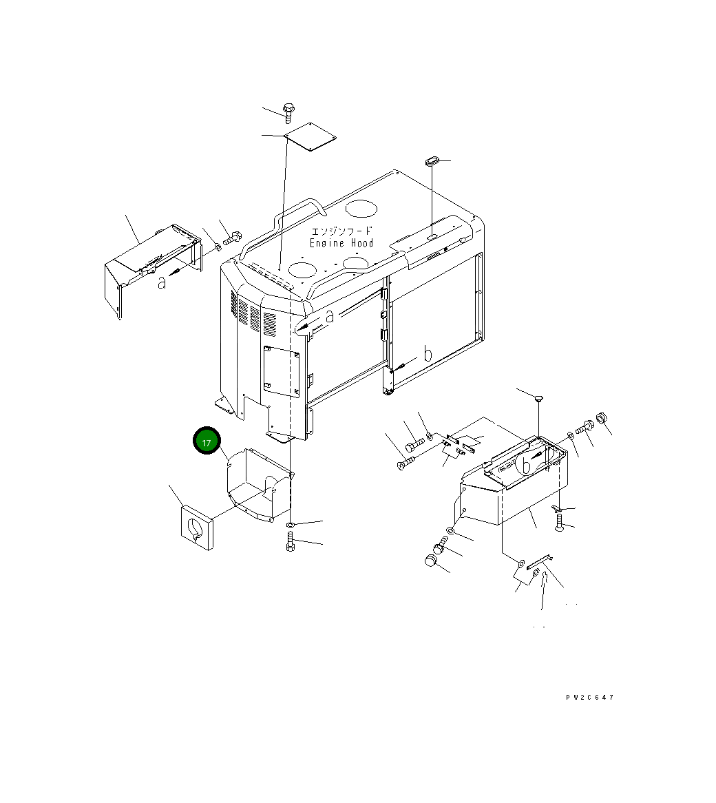 Крышка 23A-54-31810 Komatsu