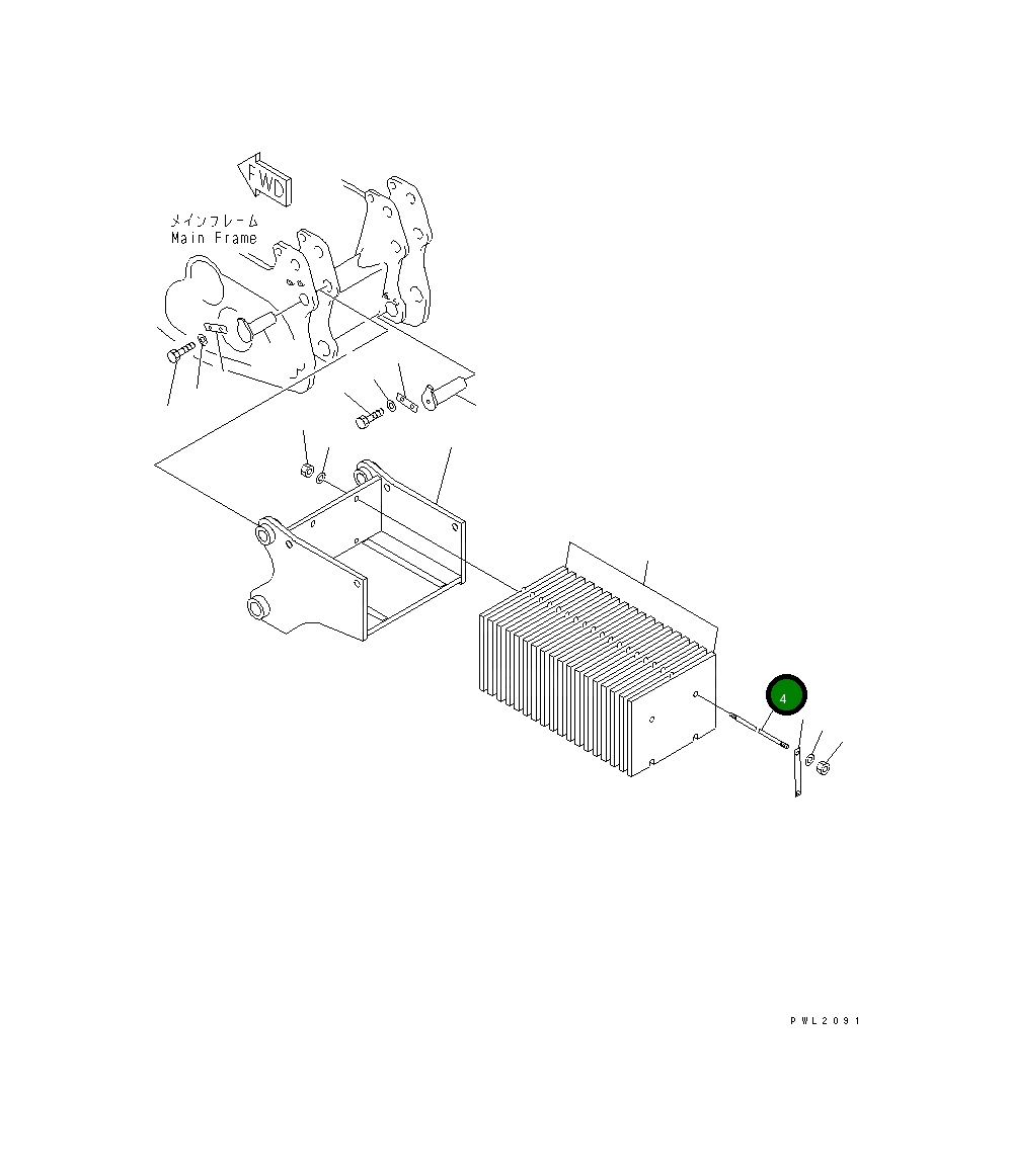 Болт 195-69-22120 Komatsu