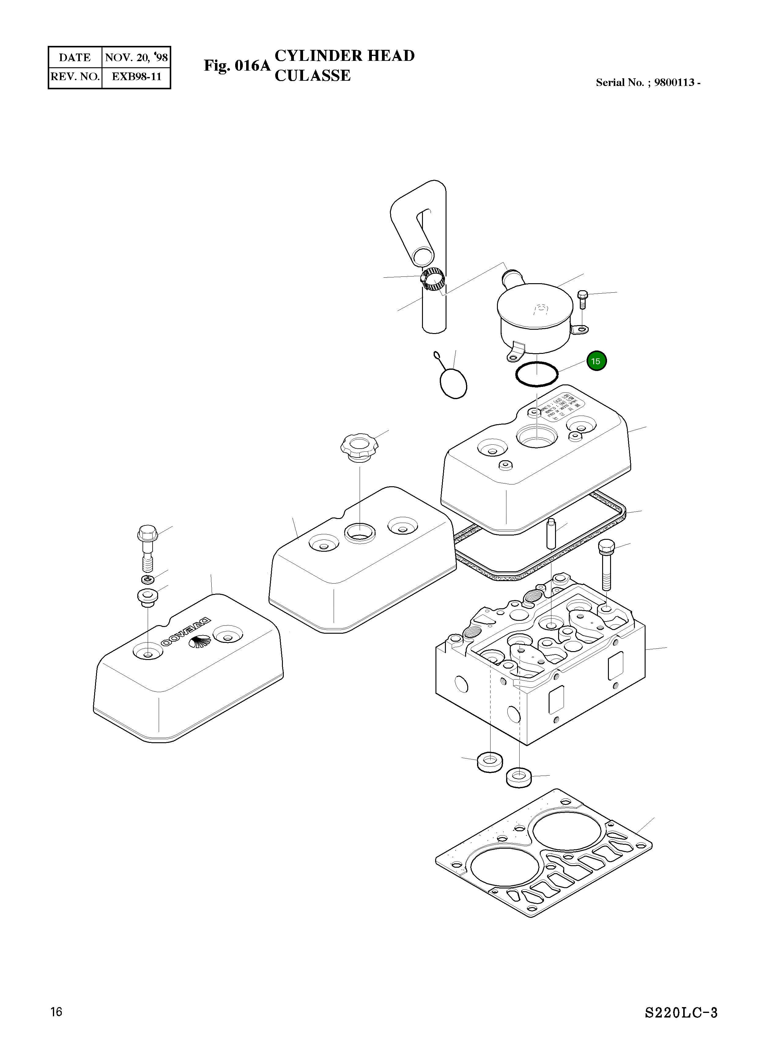 Кольцо уплотнительное (O-Ring) 65.96501-0033B Komatsu