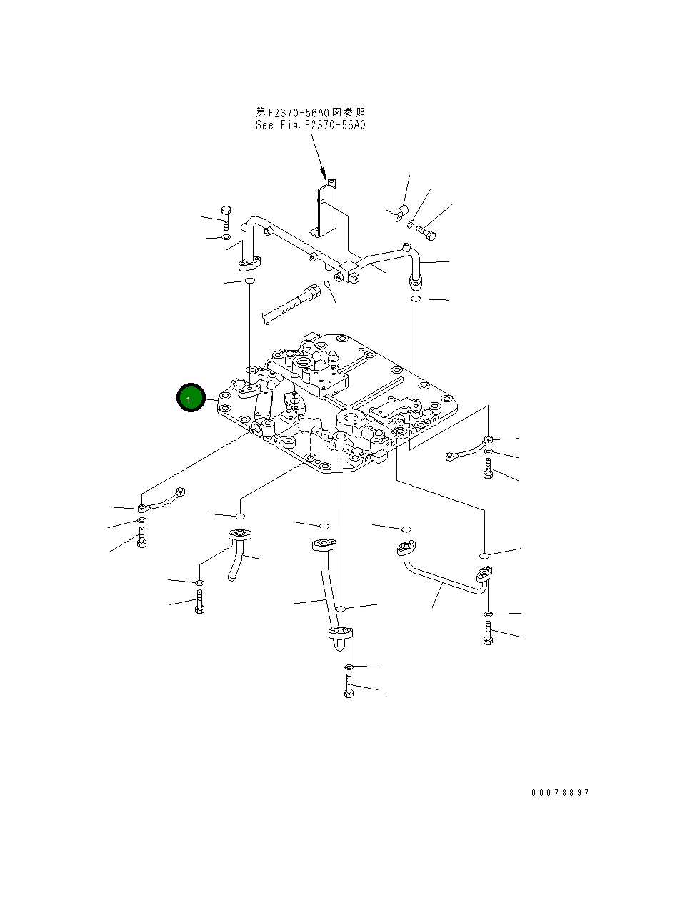 Крышка 134-22-67121 Komatsu