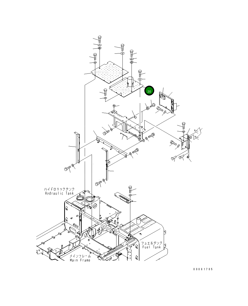 Крышка 8234-54-1282  Komatsu