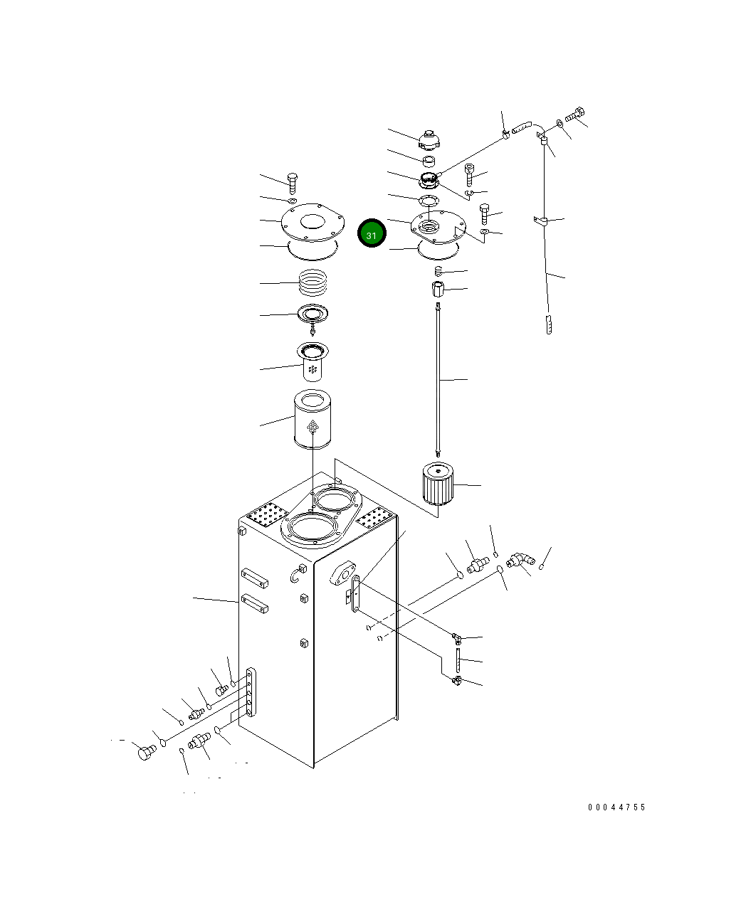Крышка 22U-60-27131 Komatsu