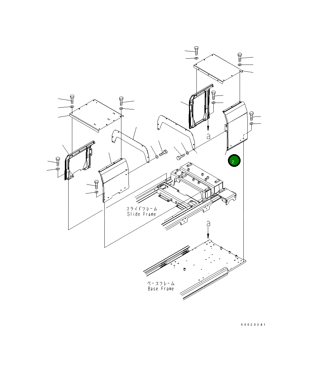 Крышка 20Y-54-31750  Komatsu