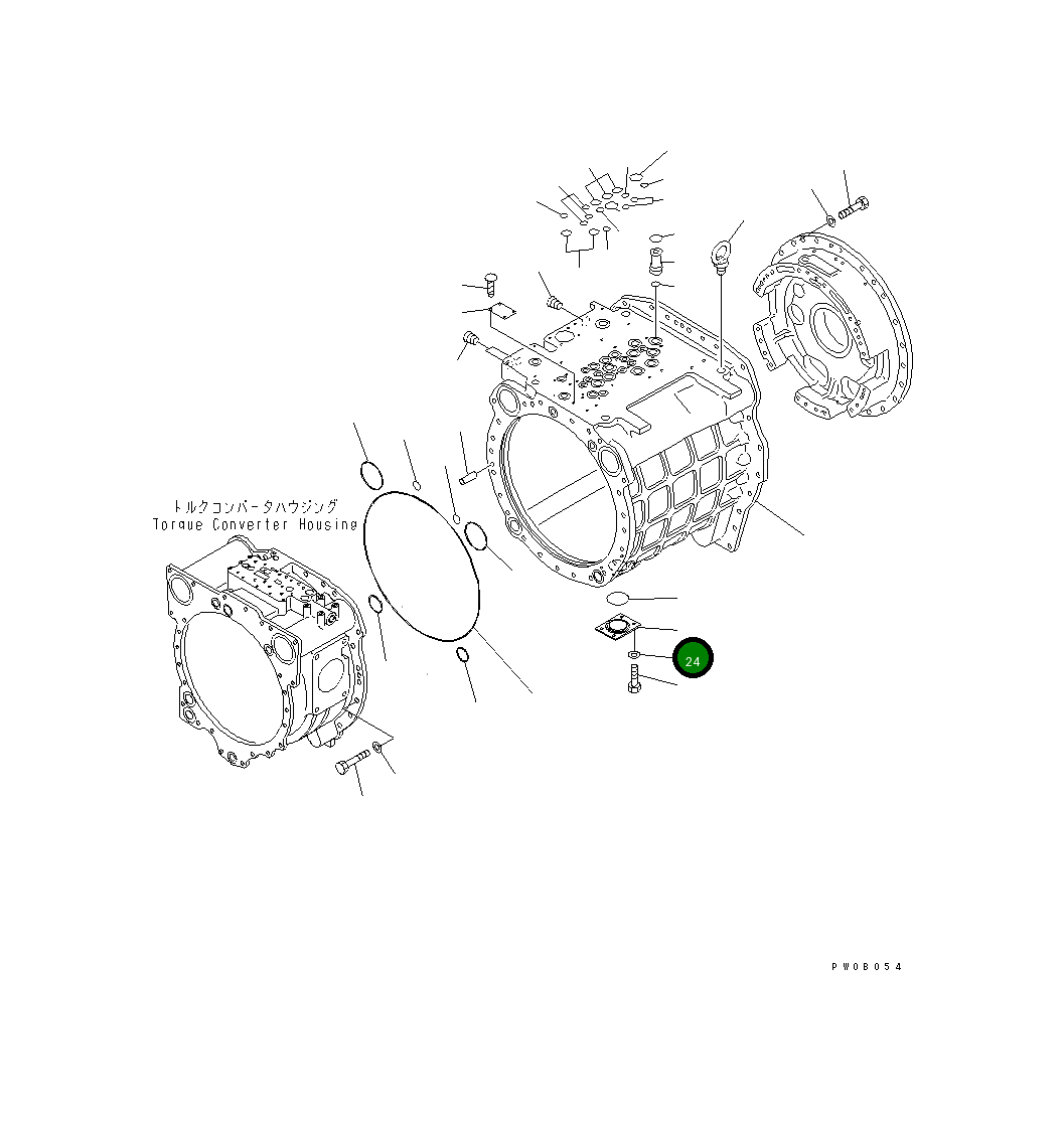 Крышка 19M-15-21190 Komatsu
