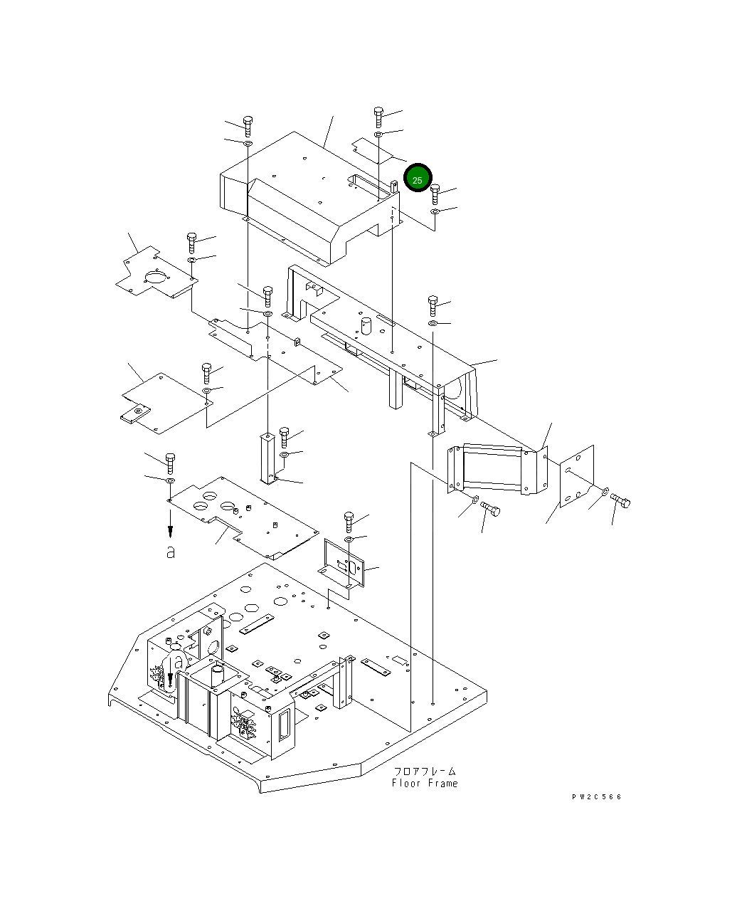 Крышка 234-54-53360  Komatsu