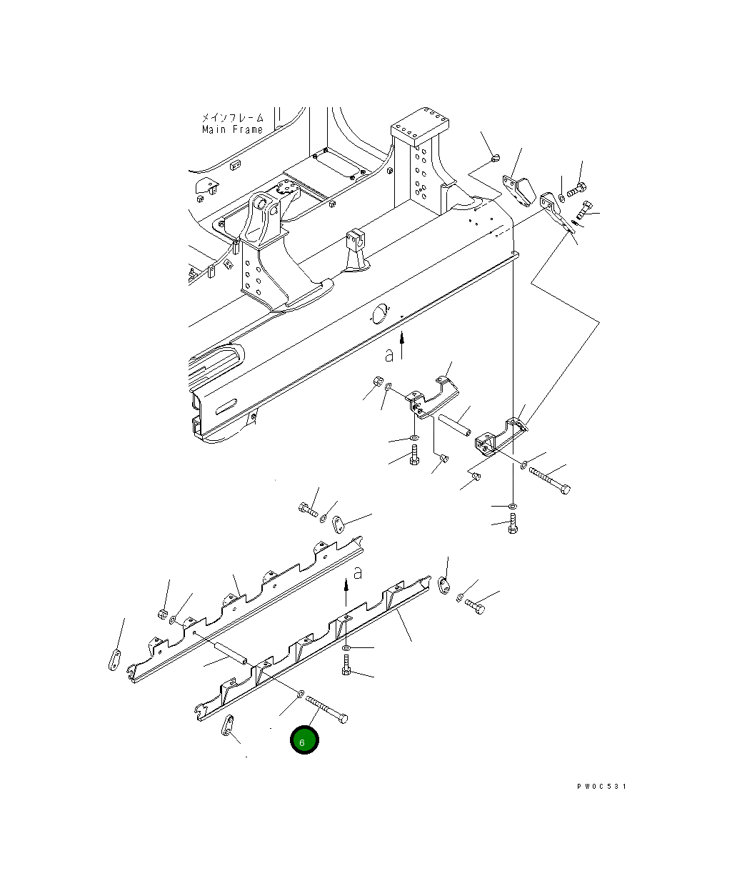 Болт 09205-26270  Komatsu