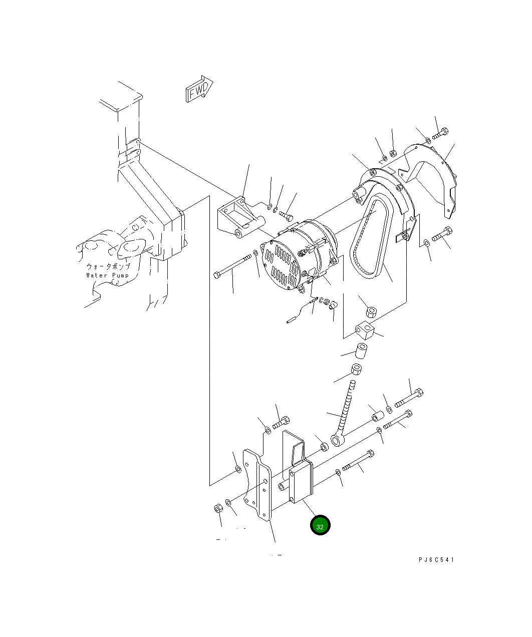Крышка 6162-85-6240 Komatsu