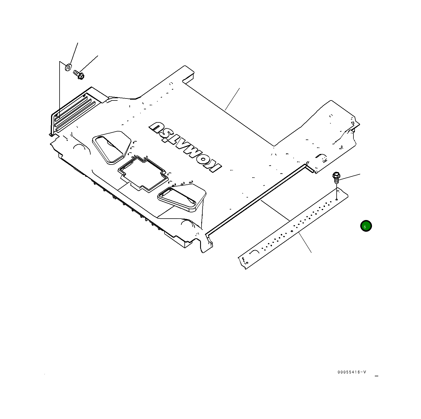Болт 0143540612 Komatsu