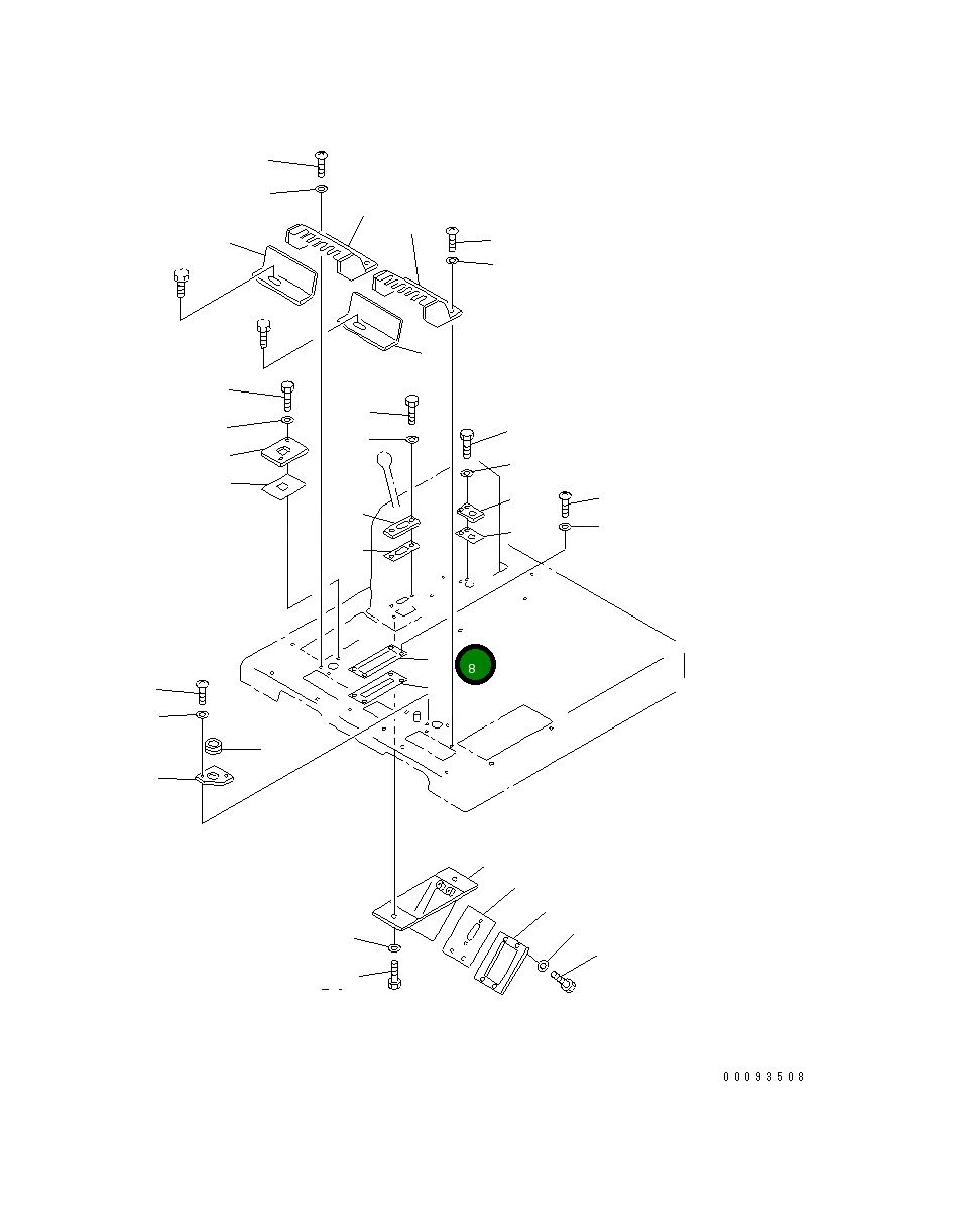 Крышка 23A-43-18760  Komatsu