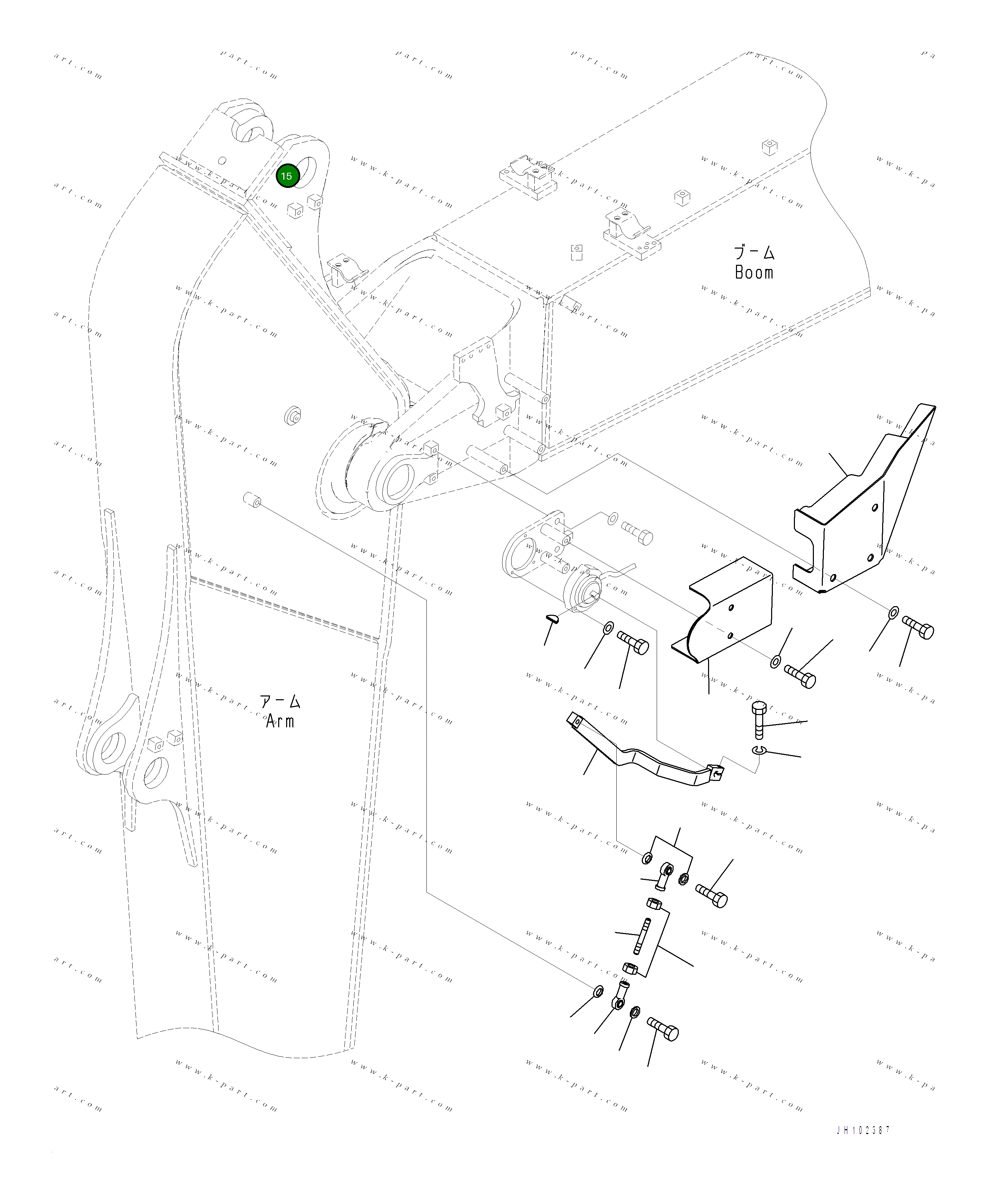 Крышка 2A6-70-21211 Komatsu
