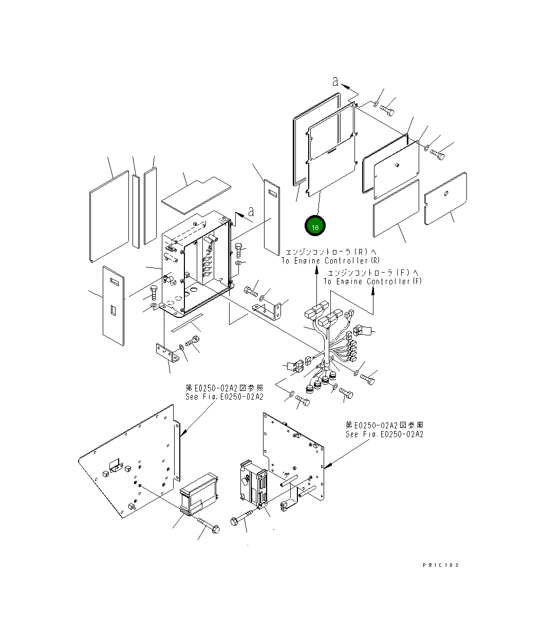 Крышка 21T-06-65190 Komatsu