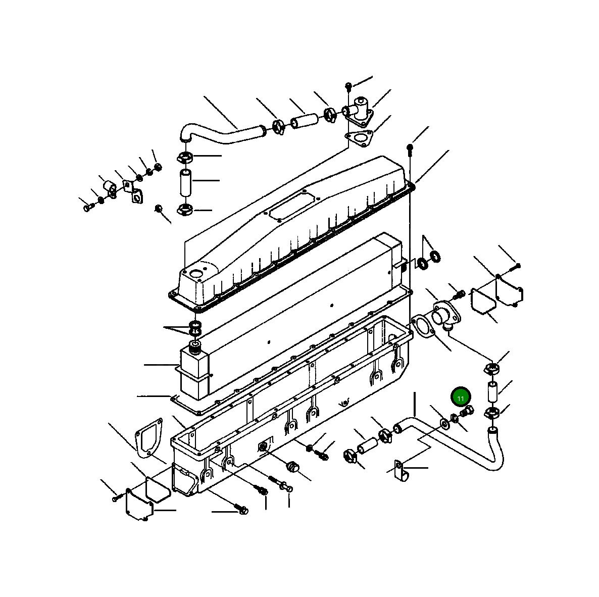 Болт 1238 070 H1 Komatsu