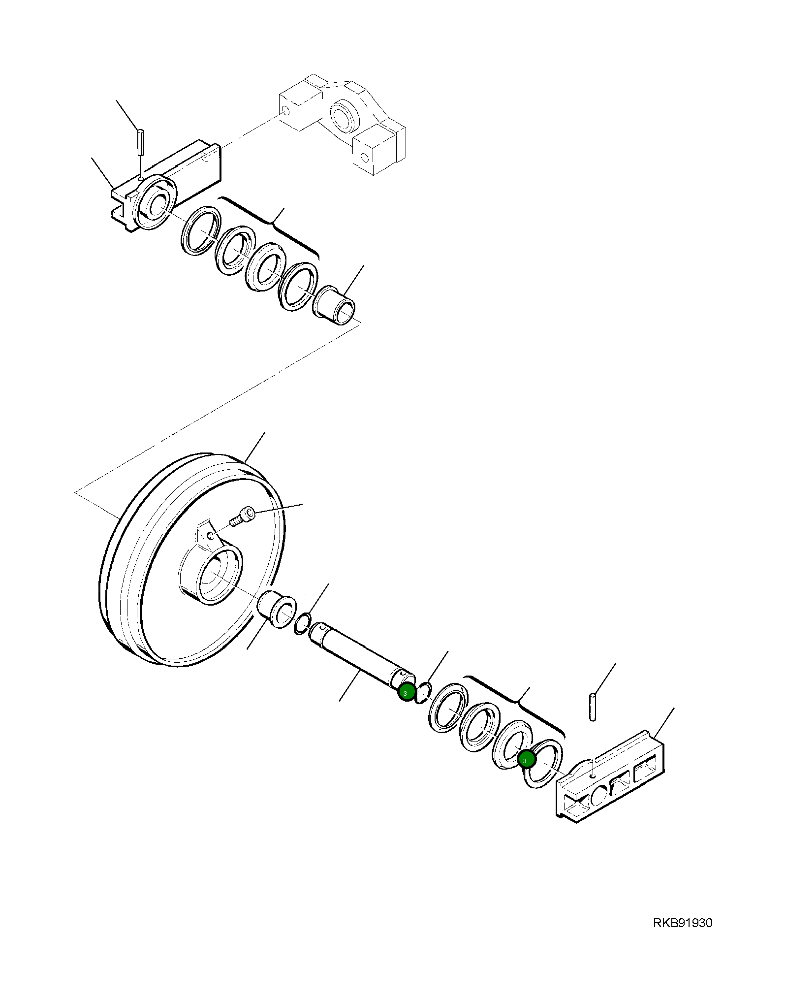 Кольцо уплотнительное (O-Ring) 22E-30-11980 Komatsu