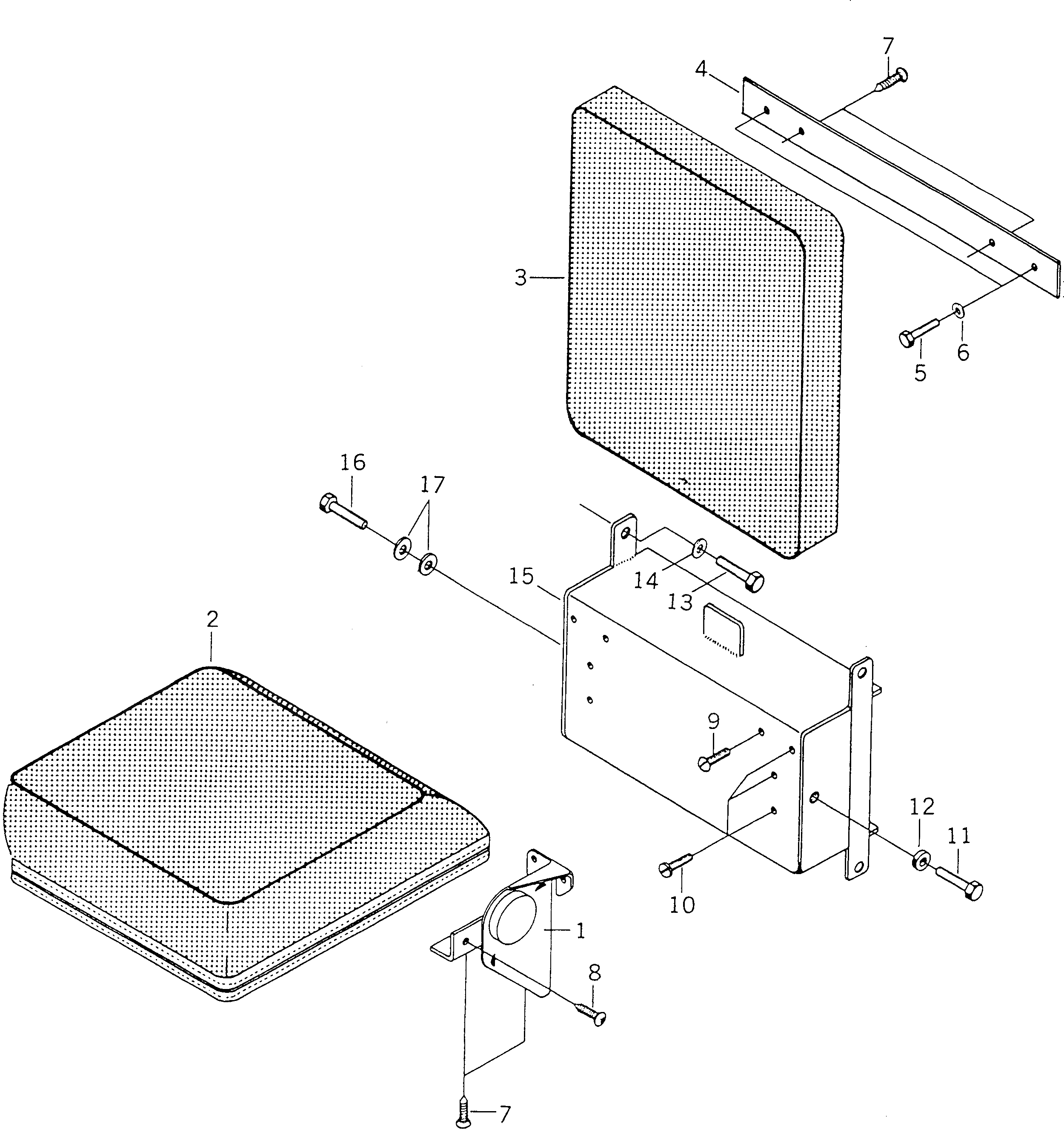 Болт BW060284 Komatsu