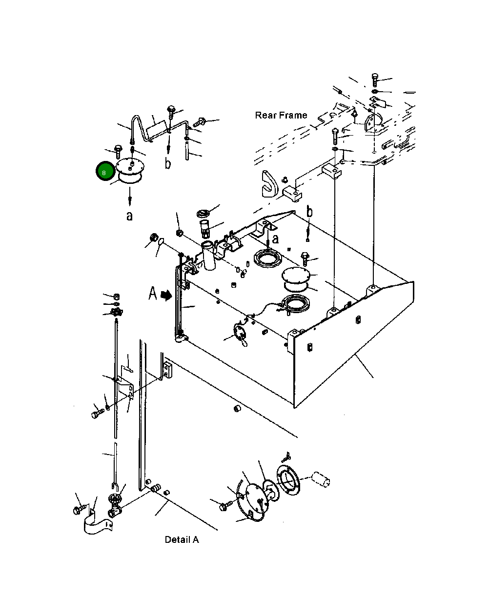 Крышка 427-04-21120  Komatsu