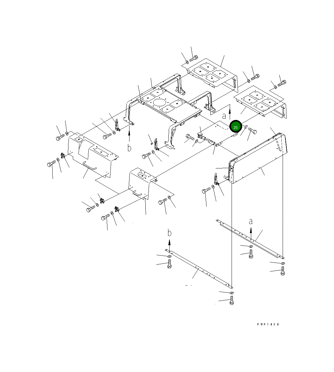 Крышка 209-53-12550  Komatsu
