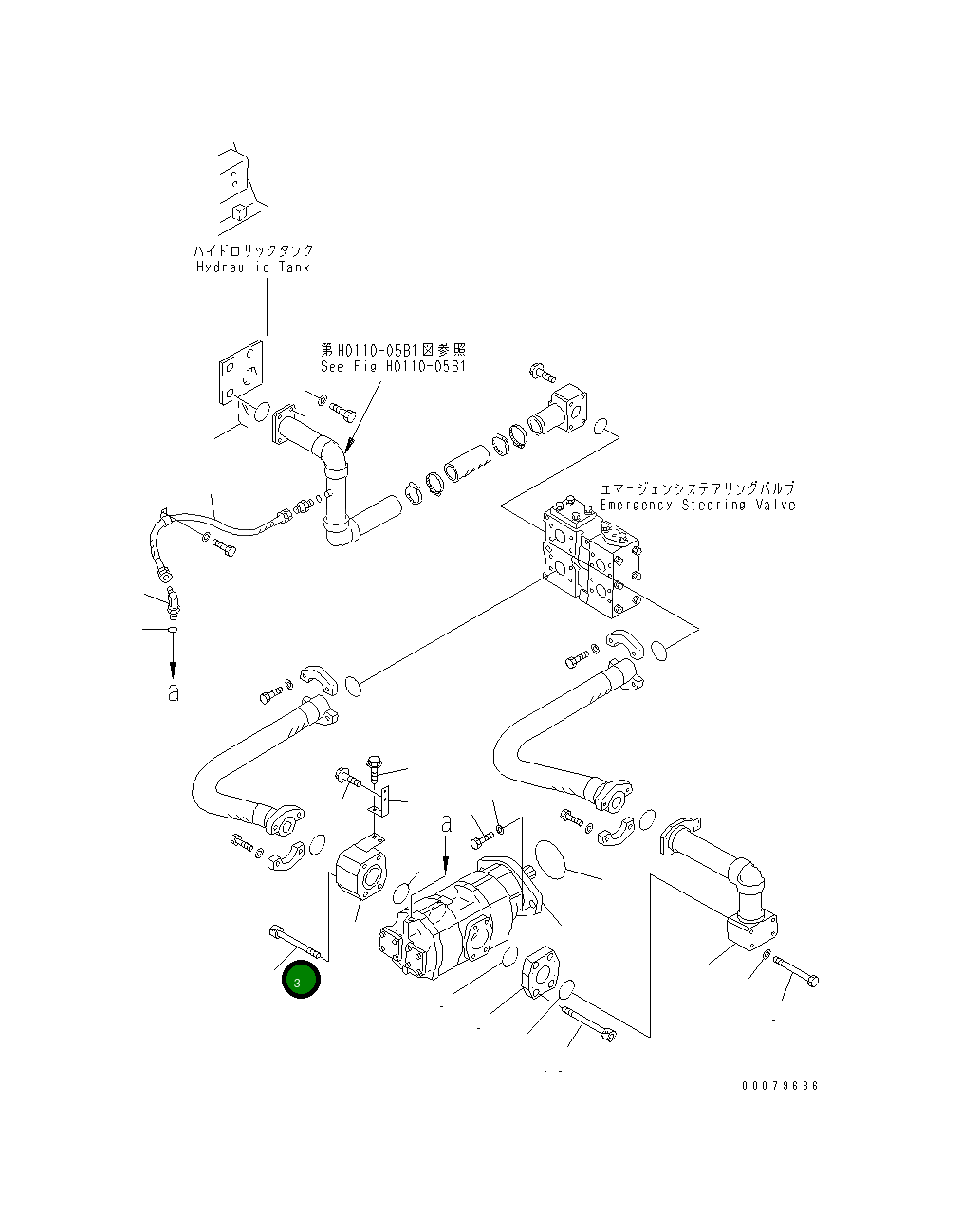 Болт 01252-41280 Komatsu