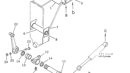 Палец 236-46-13460 Komatsu