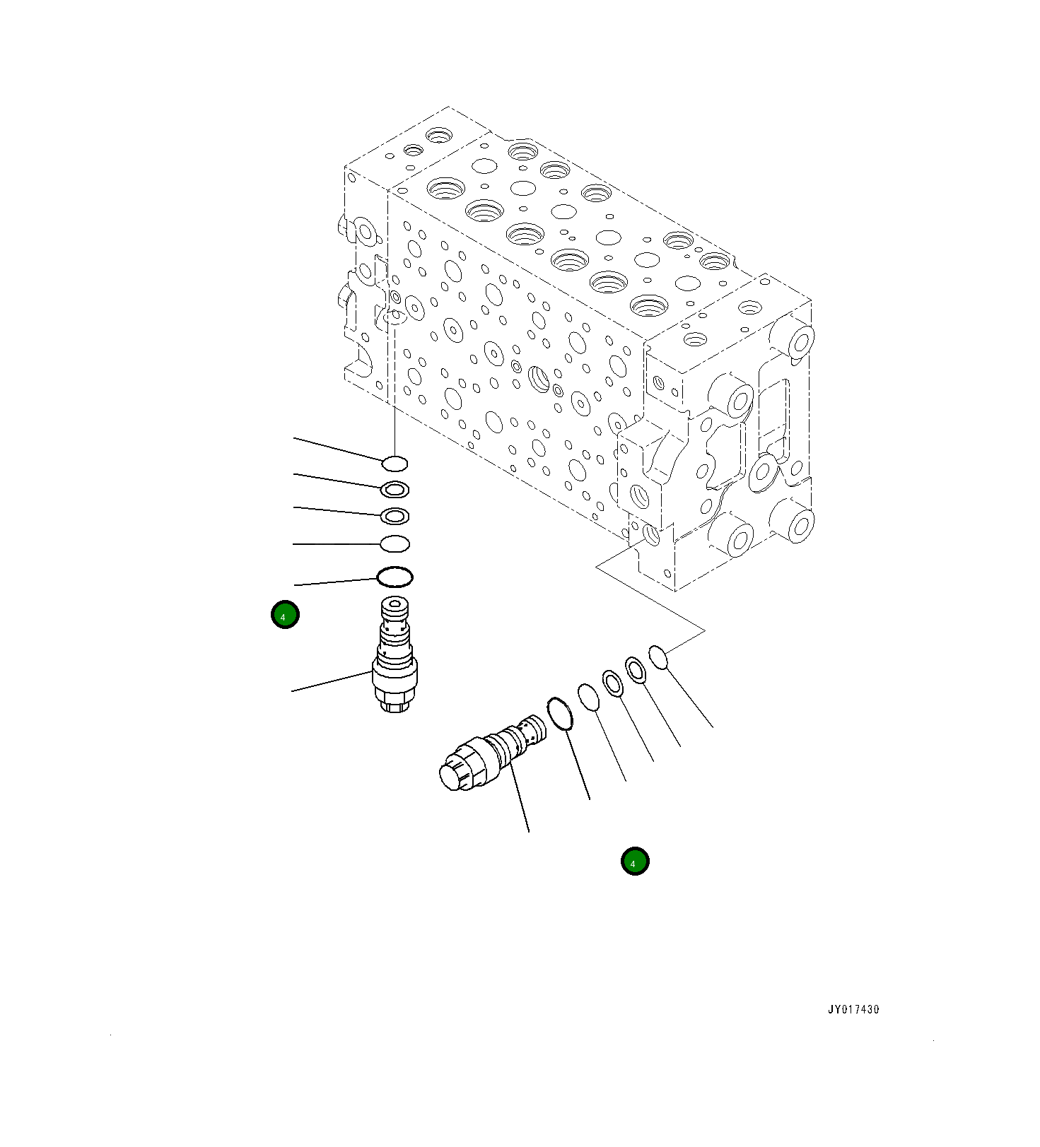 Кольцо уплотнительное (O-Ring) 0700012016  Komatsu
