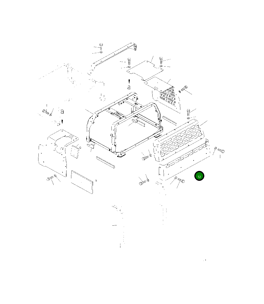 Крышка 208-54-21261 Komatsu