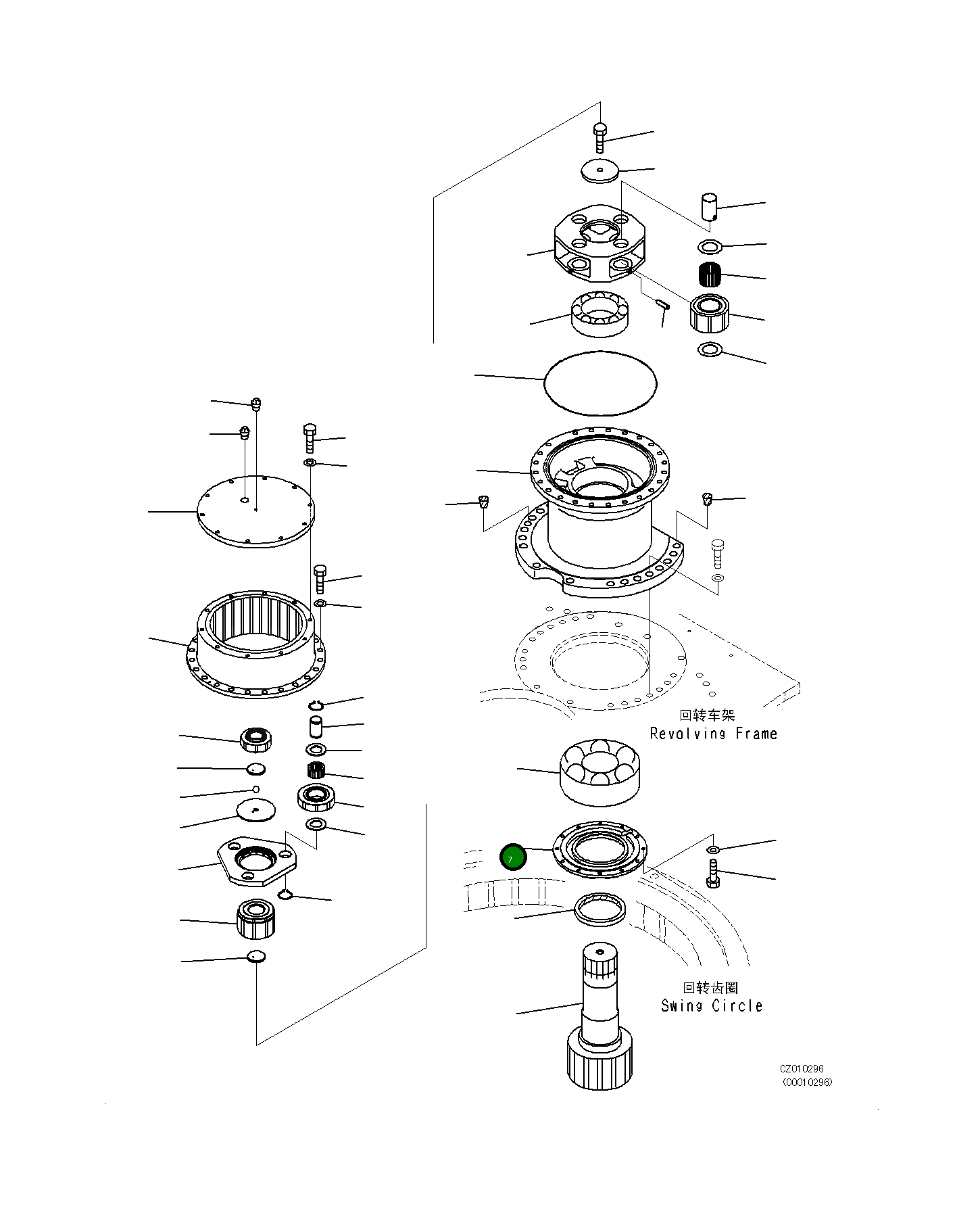 Крышка 21N-26-33230 Komatsu