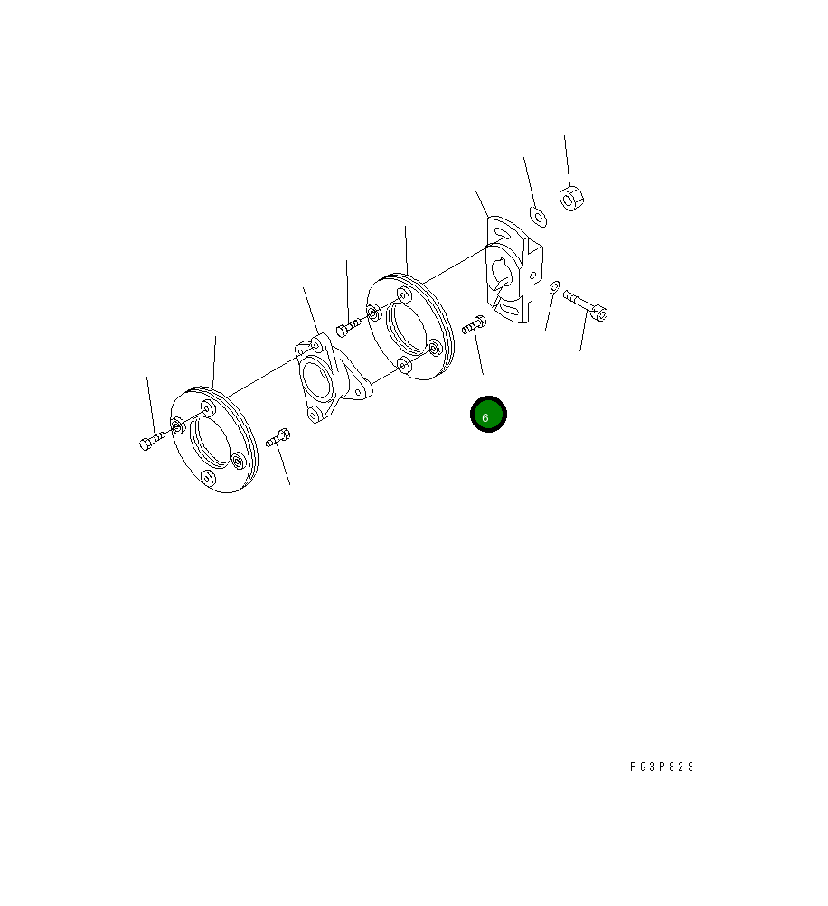 Болт DK156633-7400 Komatsu