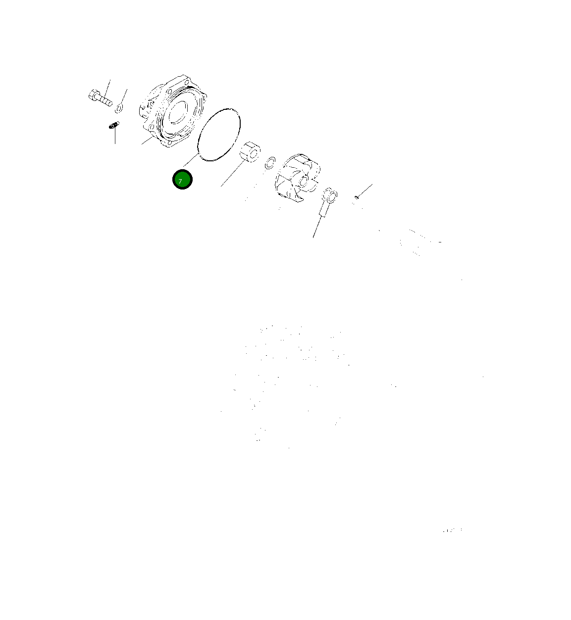 Кольцо уплотнительное (O-Ring) 708-1H-32530 Komatsu