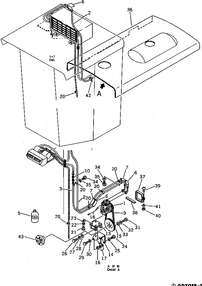 Болт 02030-07044  Komatsu
