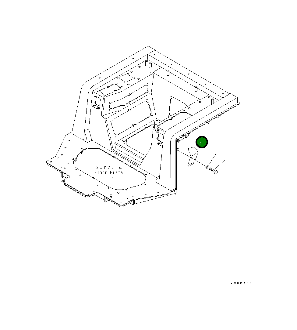 Крышка 12G-06-61320 Komatsu