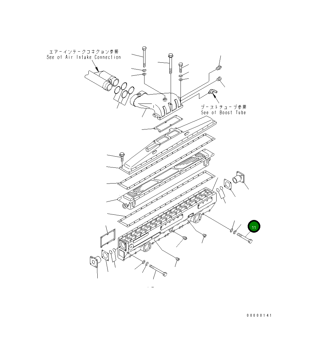 Болт 01010-31095 Komatsu