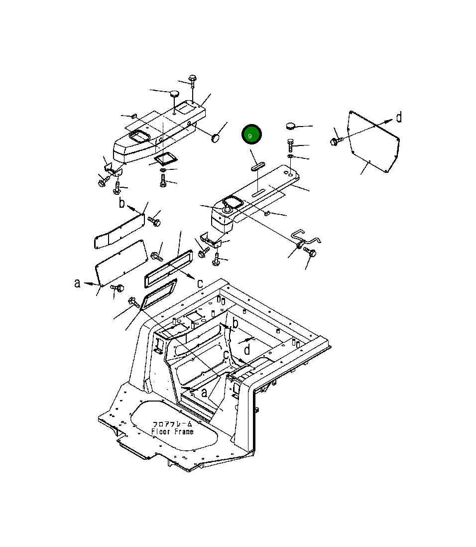 Крышка 124-54-68330  Komatsu