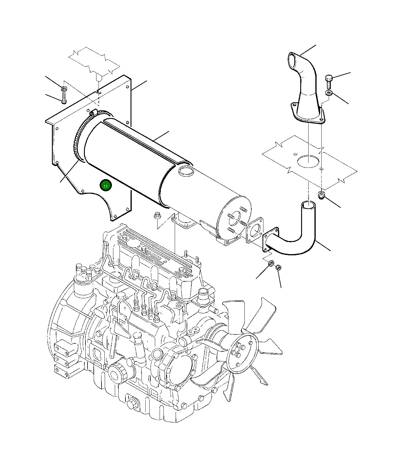 Болт 01010-56820 Komatsu