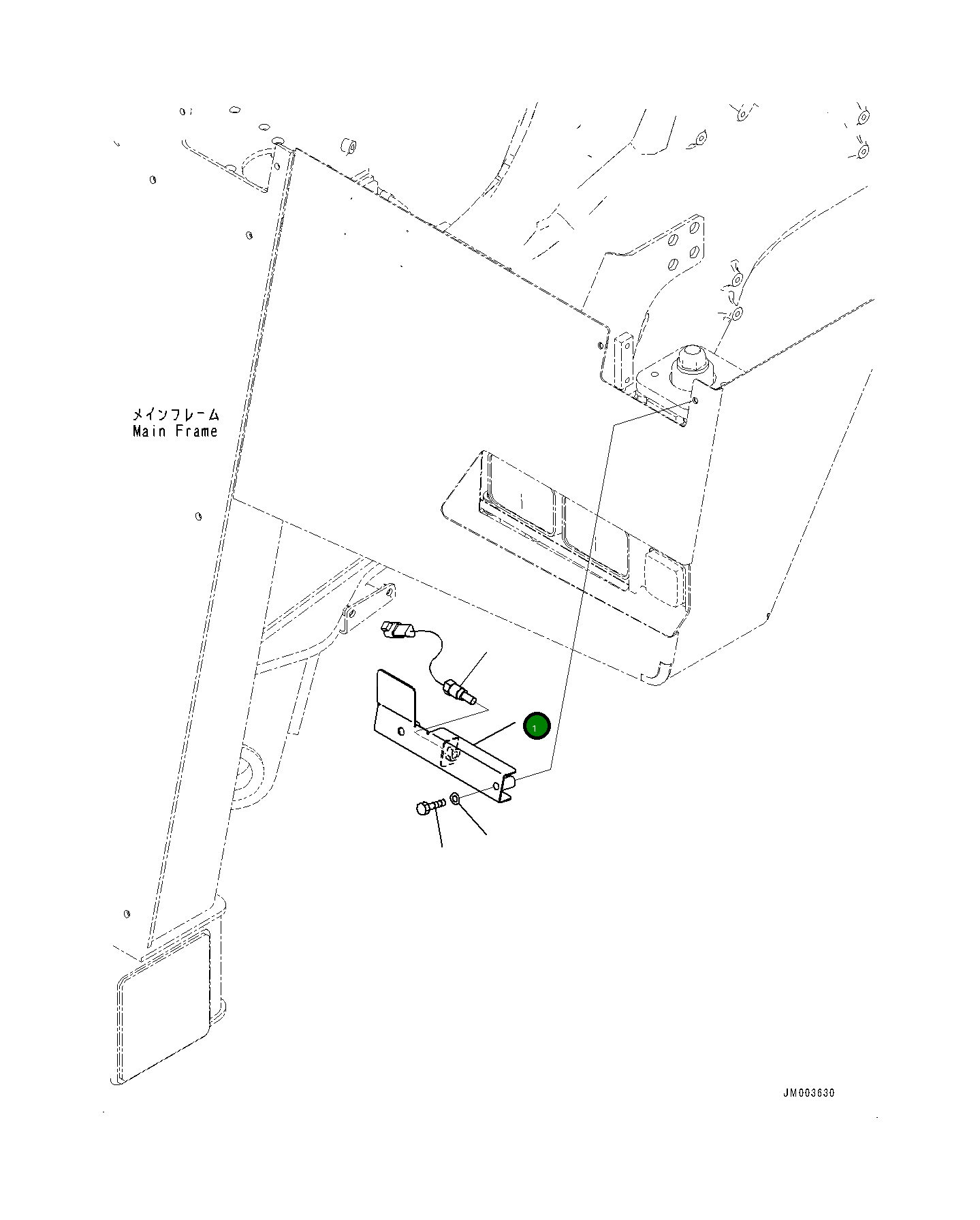Крышка 561-97-8A460 Komatsu