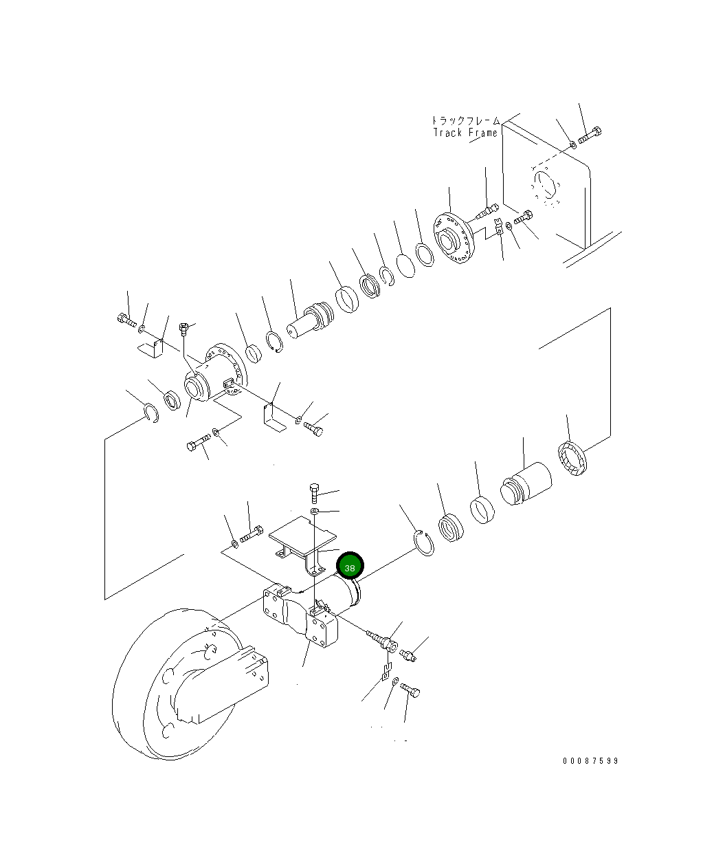 Крышка 21T-30-32510 Komatsu