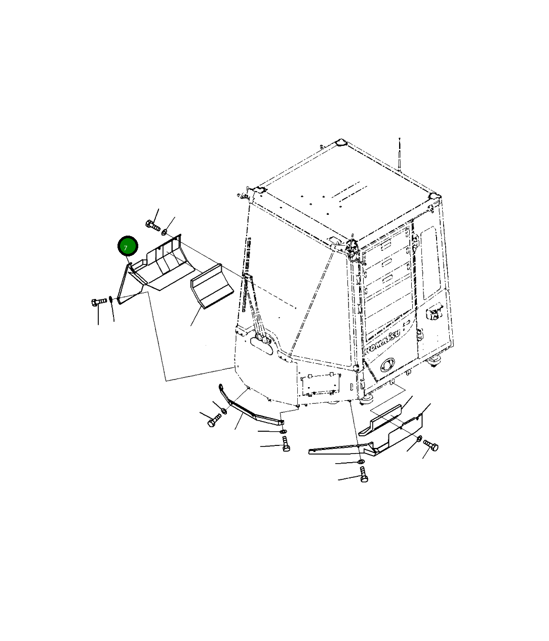 Крышка 423-54-54330  Komatsu