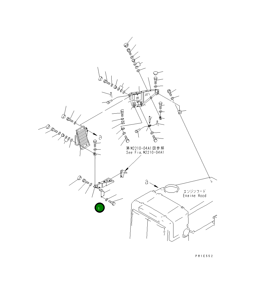 Крышка 19M-54-16261  Komatsu