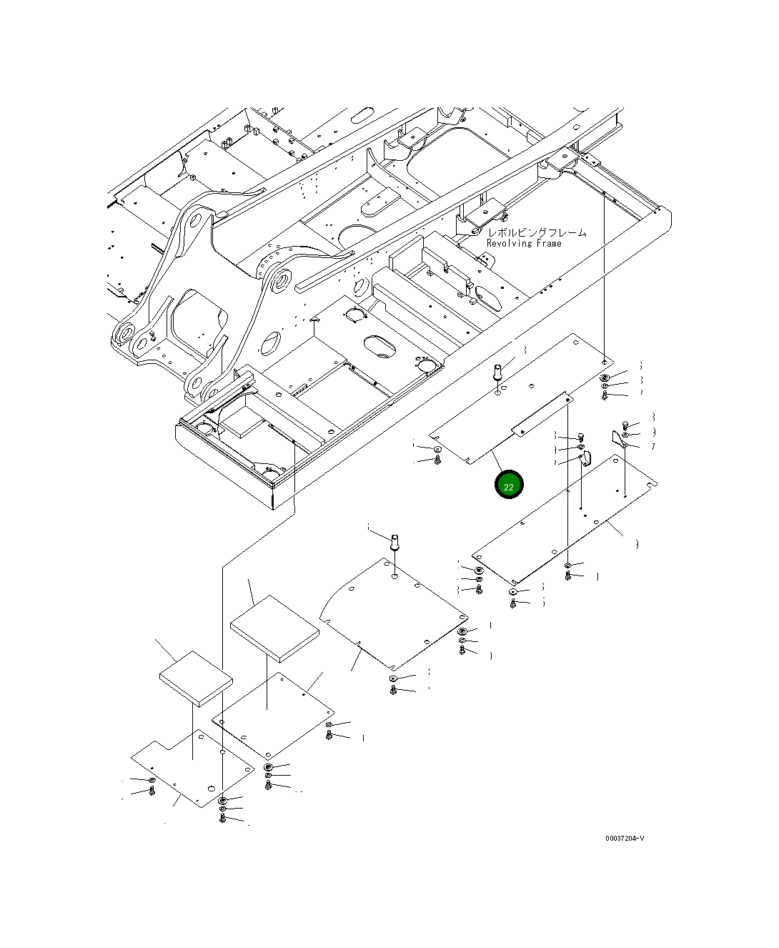 Крышка 207-54-77130 Komatsu