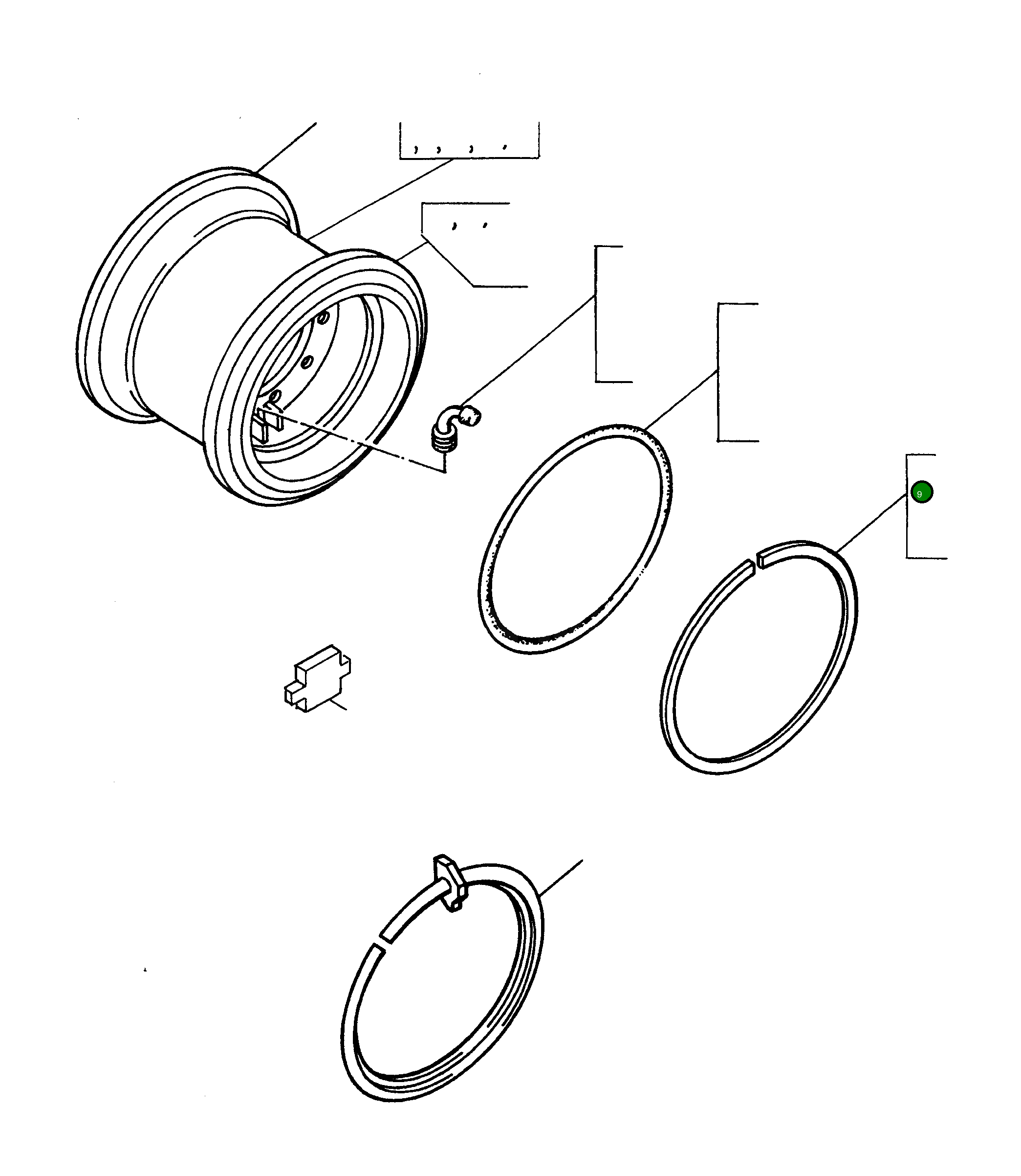 Кольцо 2961889M1 Komatsu