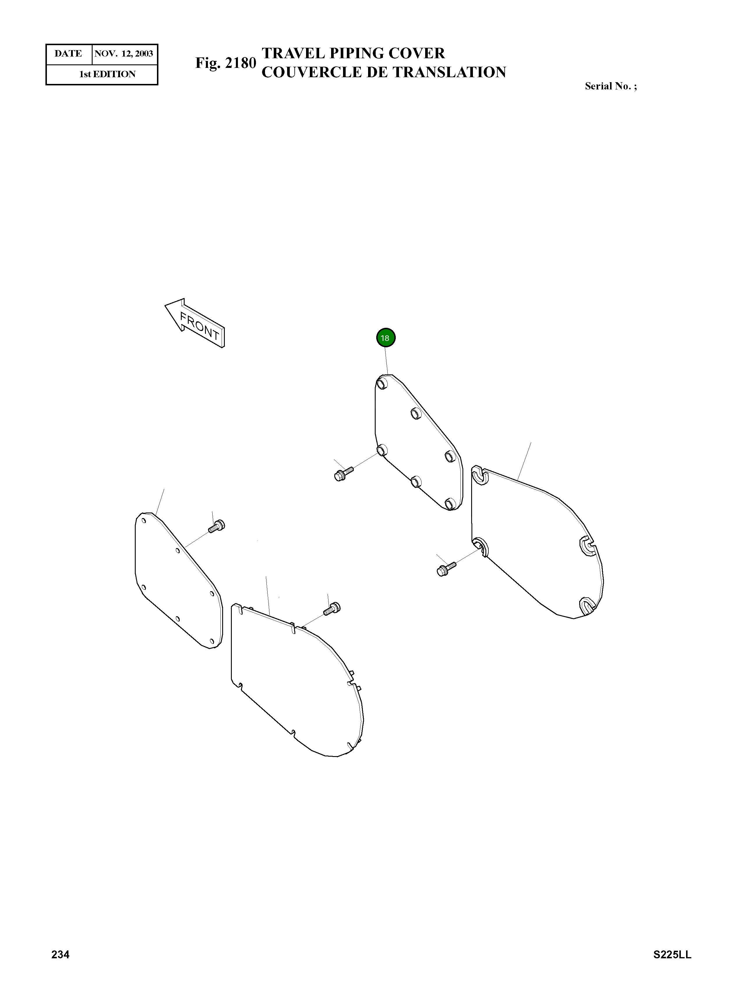 Крышка 2627-1306A Komatsu