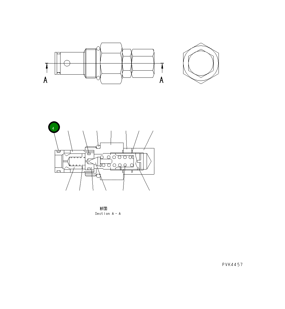 Кольцо уплотнительное (O-Ring) NAC03100001510  Komatsu